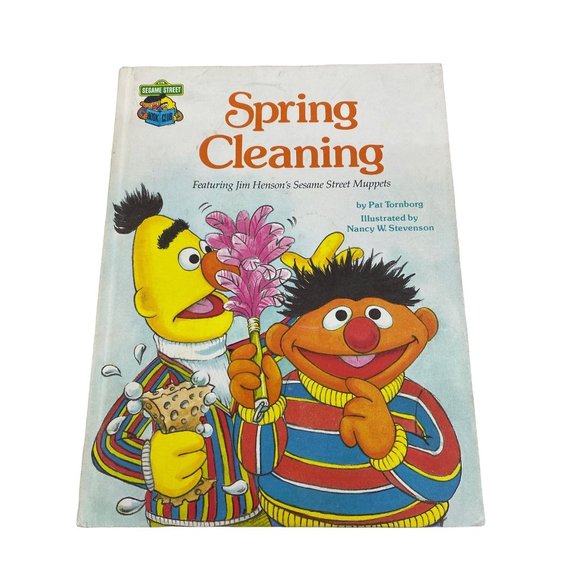 Golden Press Other Vintage Sesame Street Spring Cleaning Hardcover